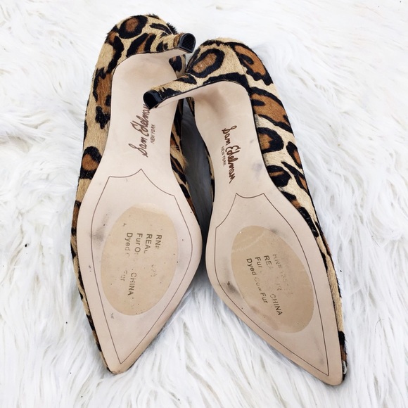 Sam Edelman Zola Leopard Calf Hair Heels  - Picture 7 of 10
